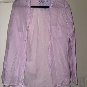Frank & Eileen Purple sheer button down shirt. Eileen style. Size S NWOT